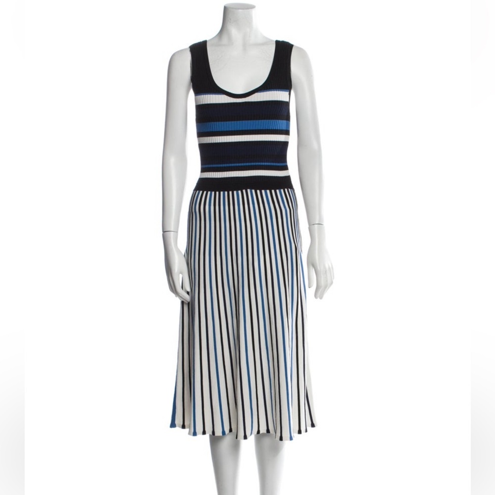 Tanya Taylor Lolanda Dress Stripe Mix